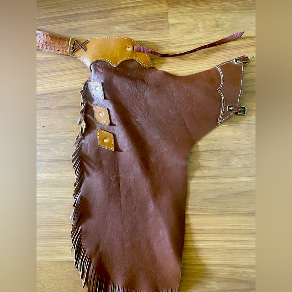 Genuine leather chaps for little boys-adorable!